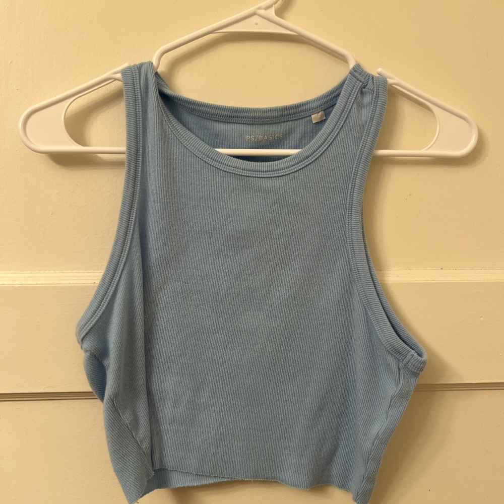 Light blue halter top